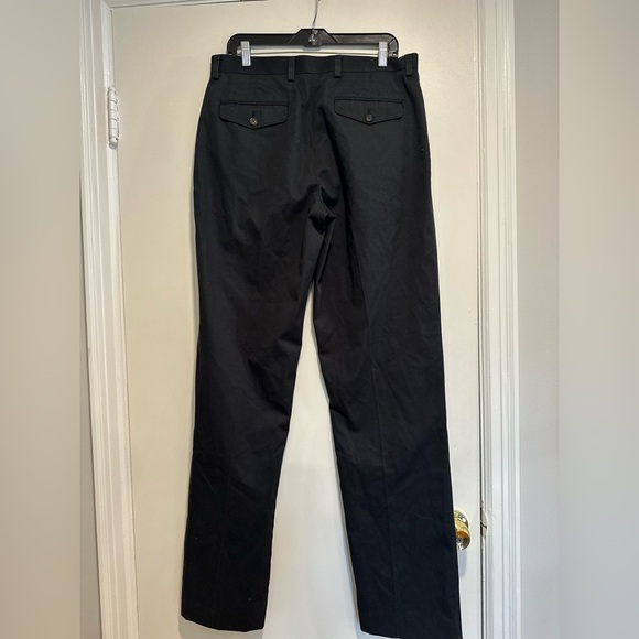 NWT  LL Bean Mens Sz:34 Classic Fit Black Flat Front Button Dress Pant. - Picture 15 of 15